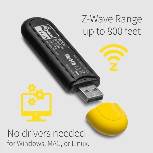 Zooz USB 700 Series Z-Wave Plus S2 Stick ZST10 700 Range and Drivers